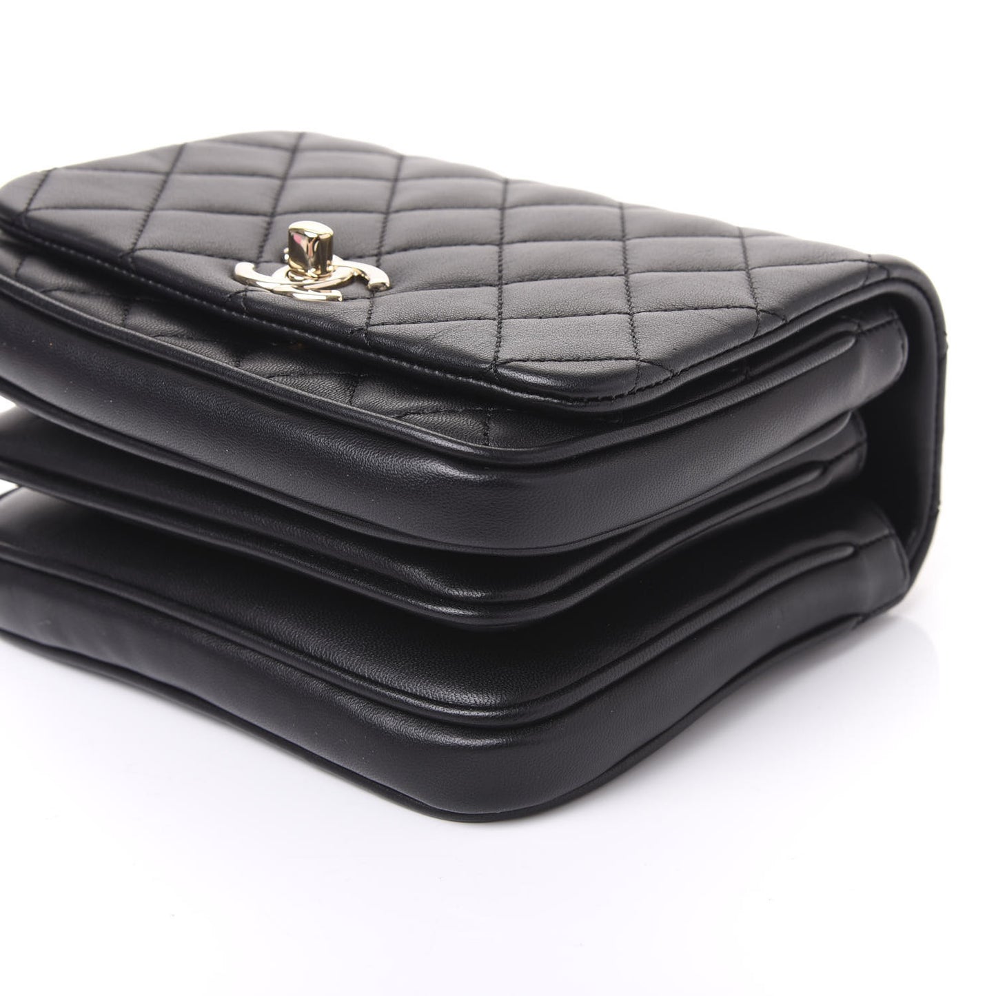 Lambskin Quilted Mini Citizen Chic Flap Black