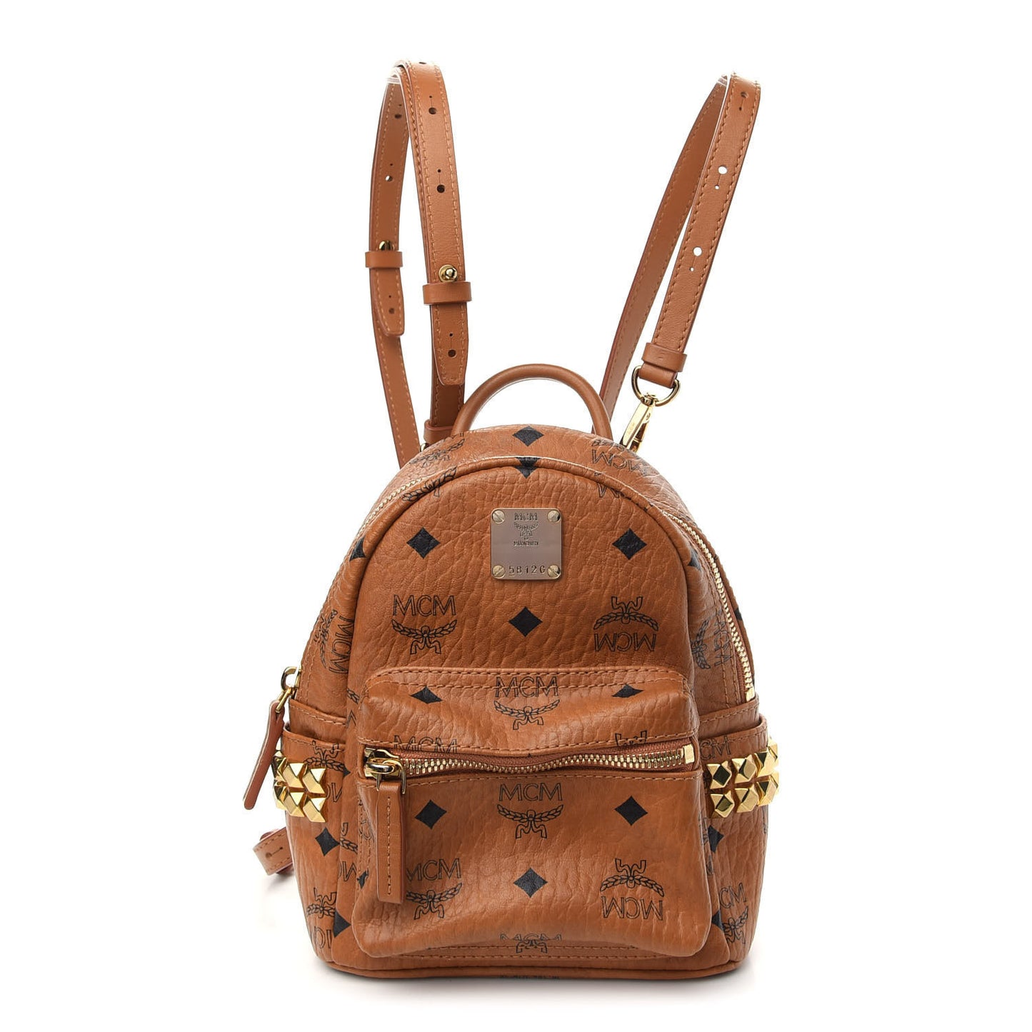 Visetos Side Stud X-Mini Stark Bebe Boo Backpack Cognac