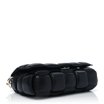 Bottega Veneta Lambskin Maxi Intreccio Padded Chain Cassette Crossbody Bag Black 5 of 8