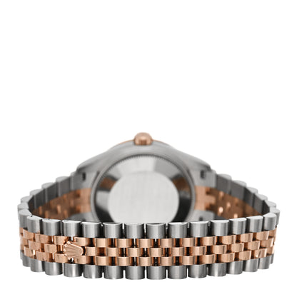 Rolex Stainless Steel 18K Everose Gold Diamond 31mm Oyster Perpetual Datejust Watch Black Roman 278341RBR 3 of 5