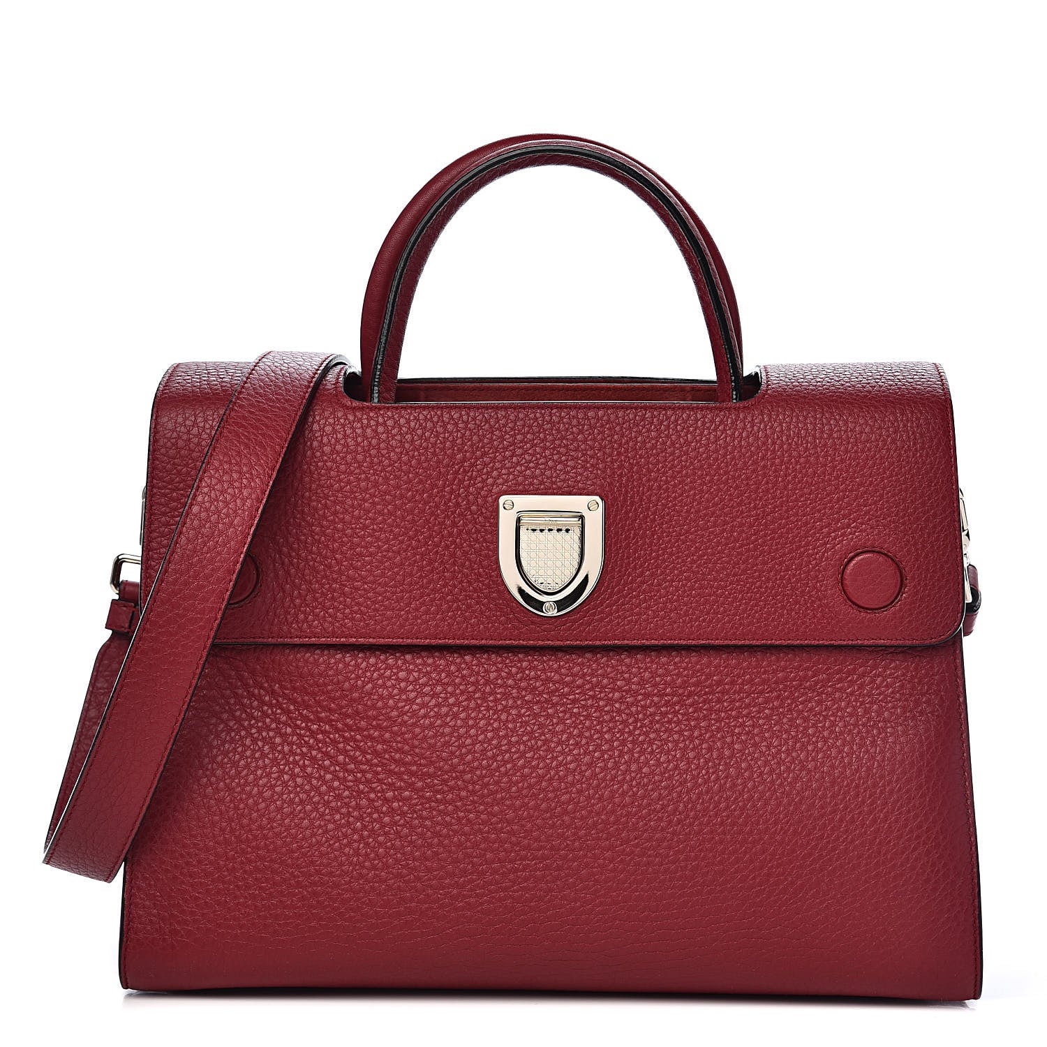 Christian Dior Bullcalf Medium Diorever Flap Red 1 of 11