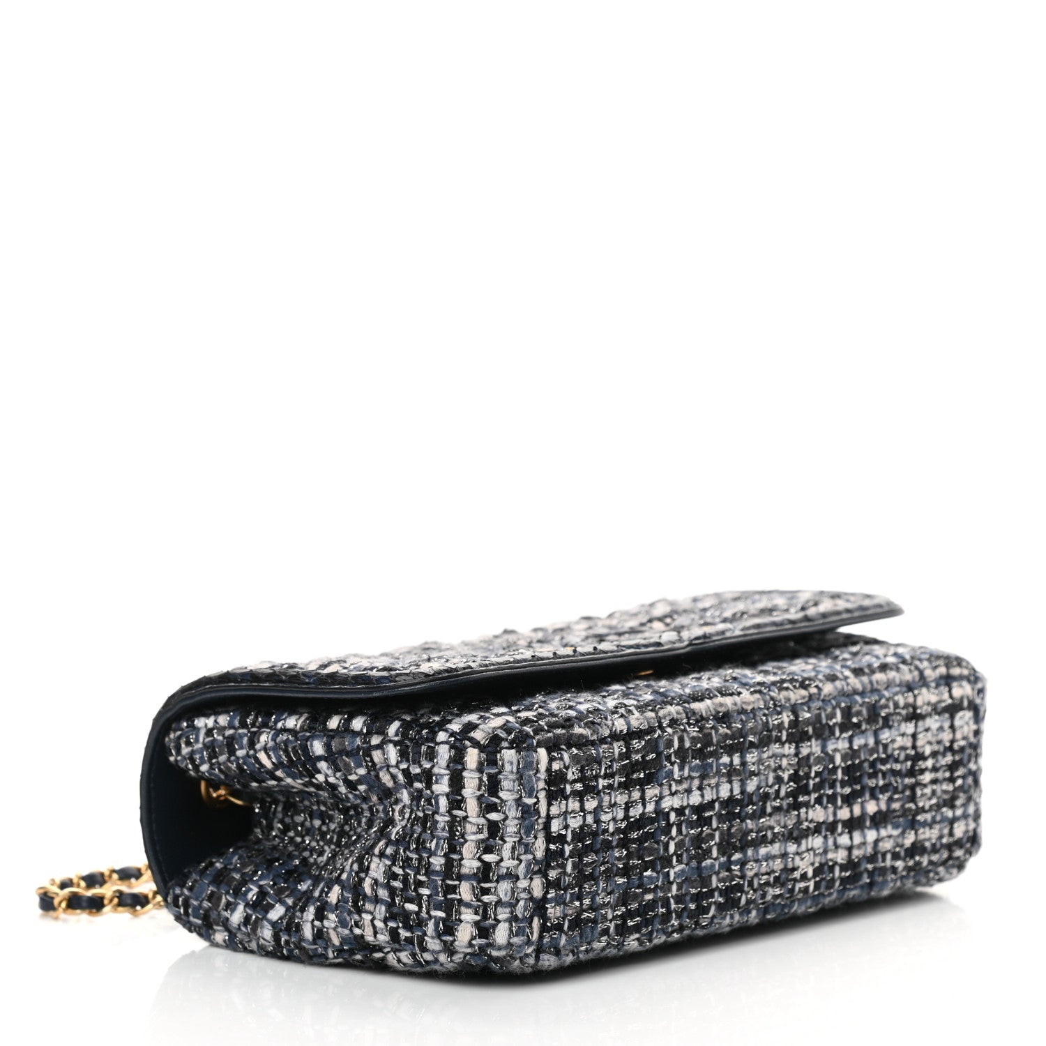 Chanel Tweed Snakeskin Quilted Small CC Filigree Flap Multicolor 3 of 12