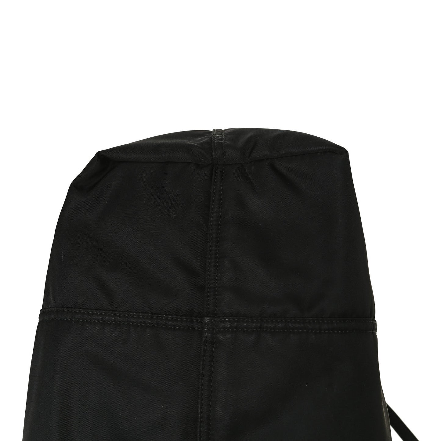 Tessuto Nylon Glace Calfskin Etiquette Tote Black