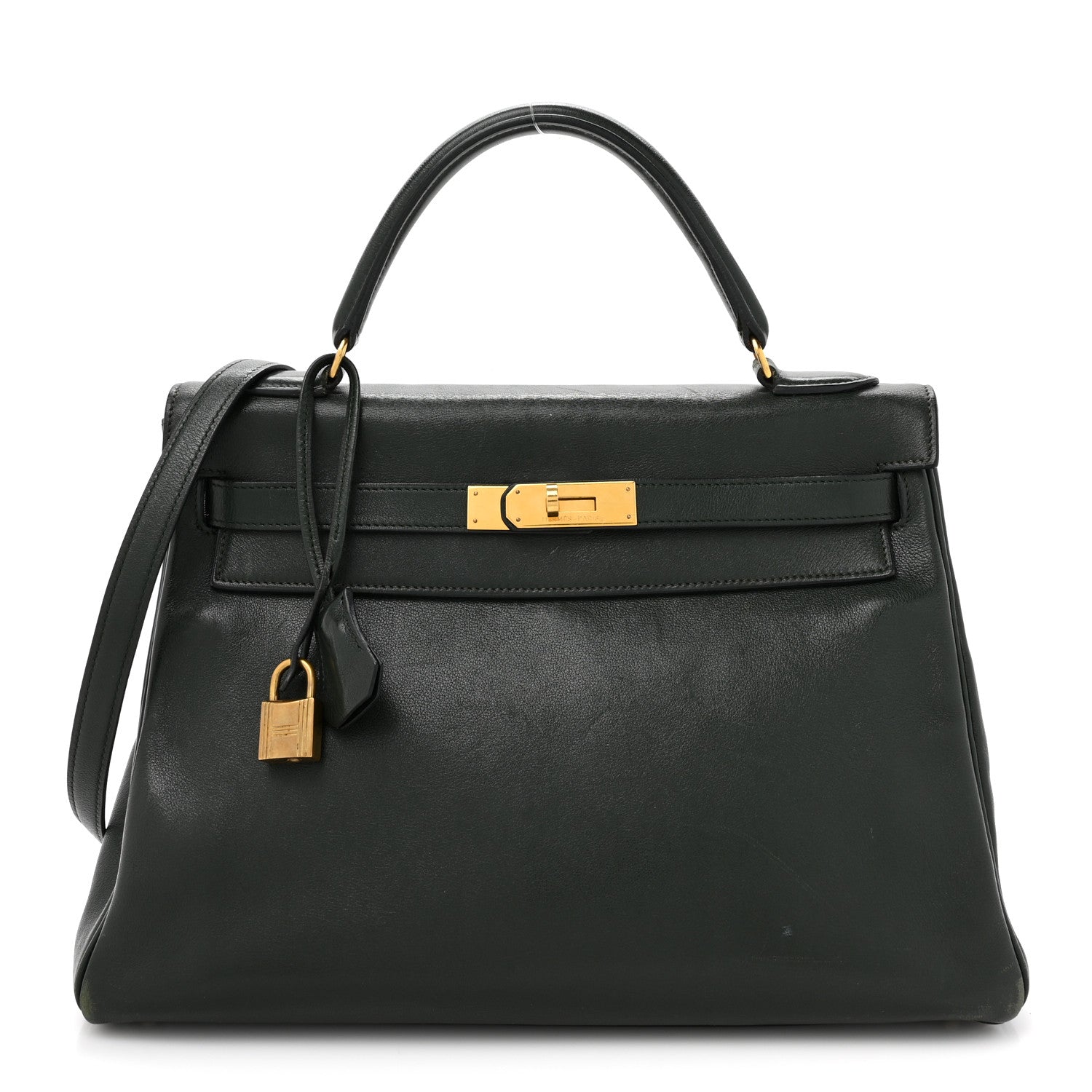 Hermes Gulliver Kelly Retourne 32 Vert Fonce 1 of 20