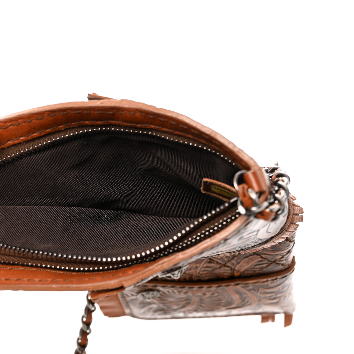 Chanel Calfskin Paris Dallas Holster Shoulder Bag Brown 5 of 8