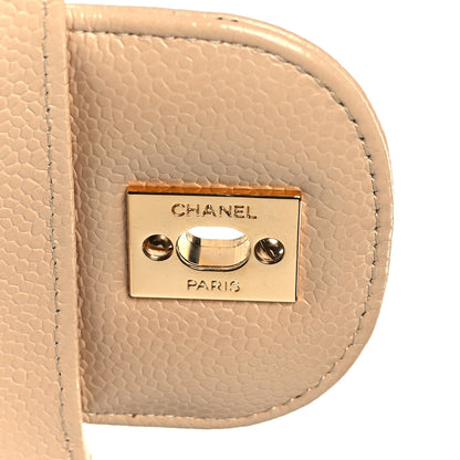 Chanel Caviar Quilted Jumbo Double Flap Beige Clair 7 of 11