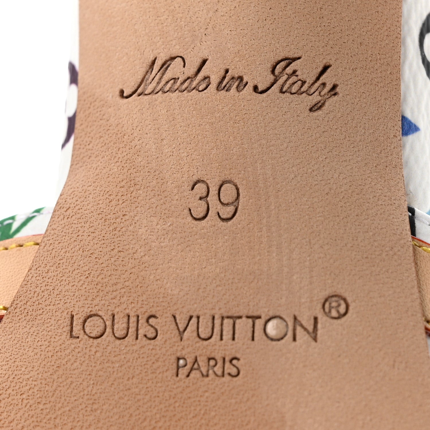 Louis Vuitton LV X TM Monogram Multicolor 6AM Mules 39 White 7 of 10