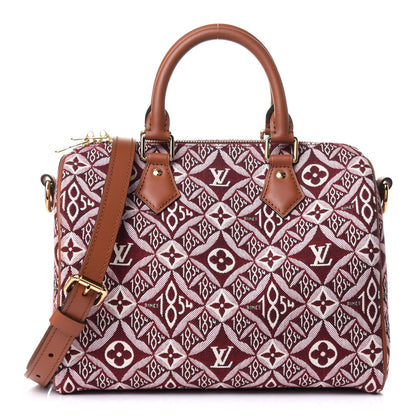 Louis Vuitton Jacquard Since 1854 Speedy Bandouliere 25 Bordeaux 1 of 11