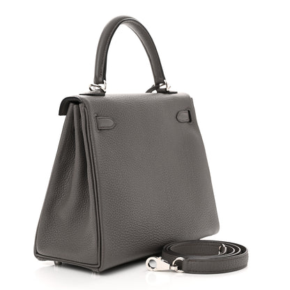 Hermes Togo Kelly Retourne 25 Etain 3 of 11