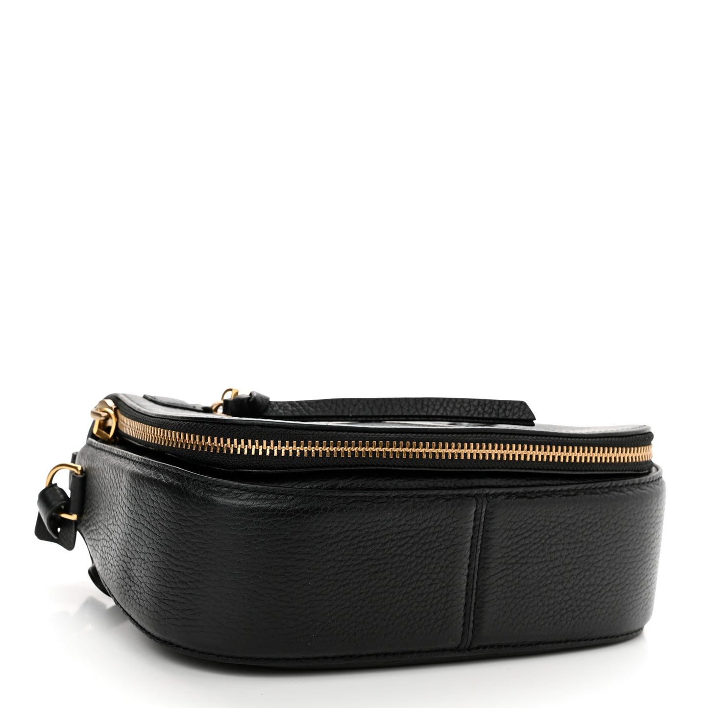 Pebbled Calfskin Recruit Nomad Crossbody Black