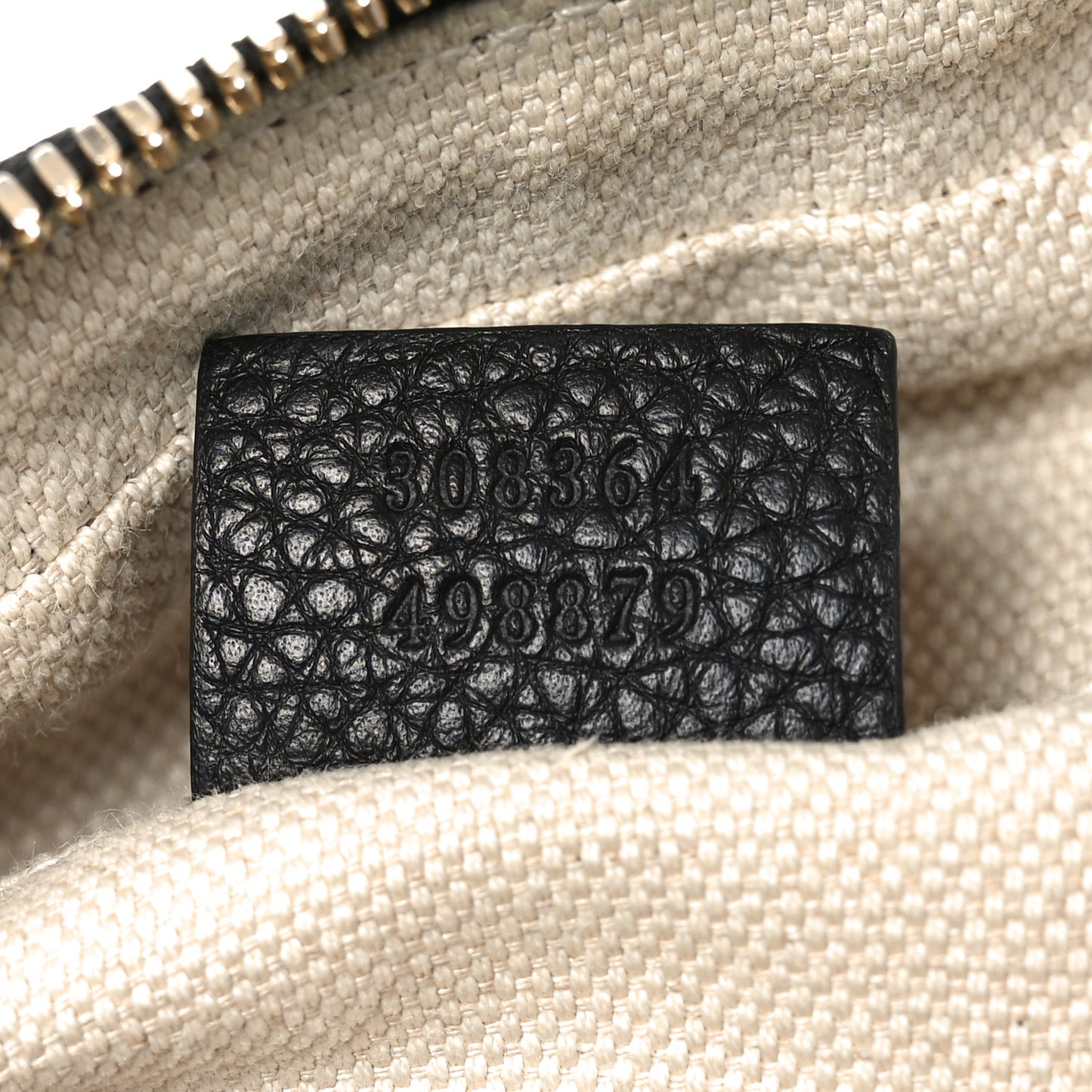 Pebbled Calfskin Small Soho Disco Bag Black