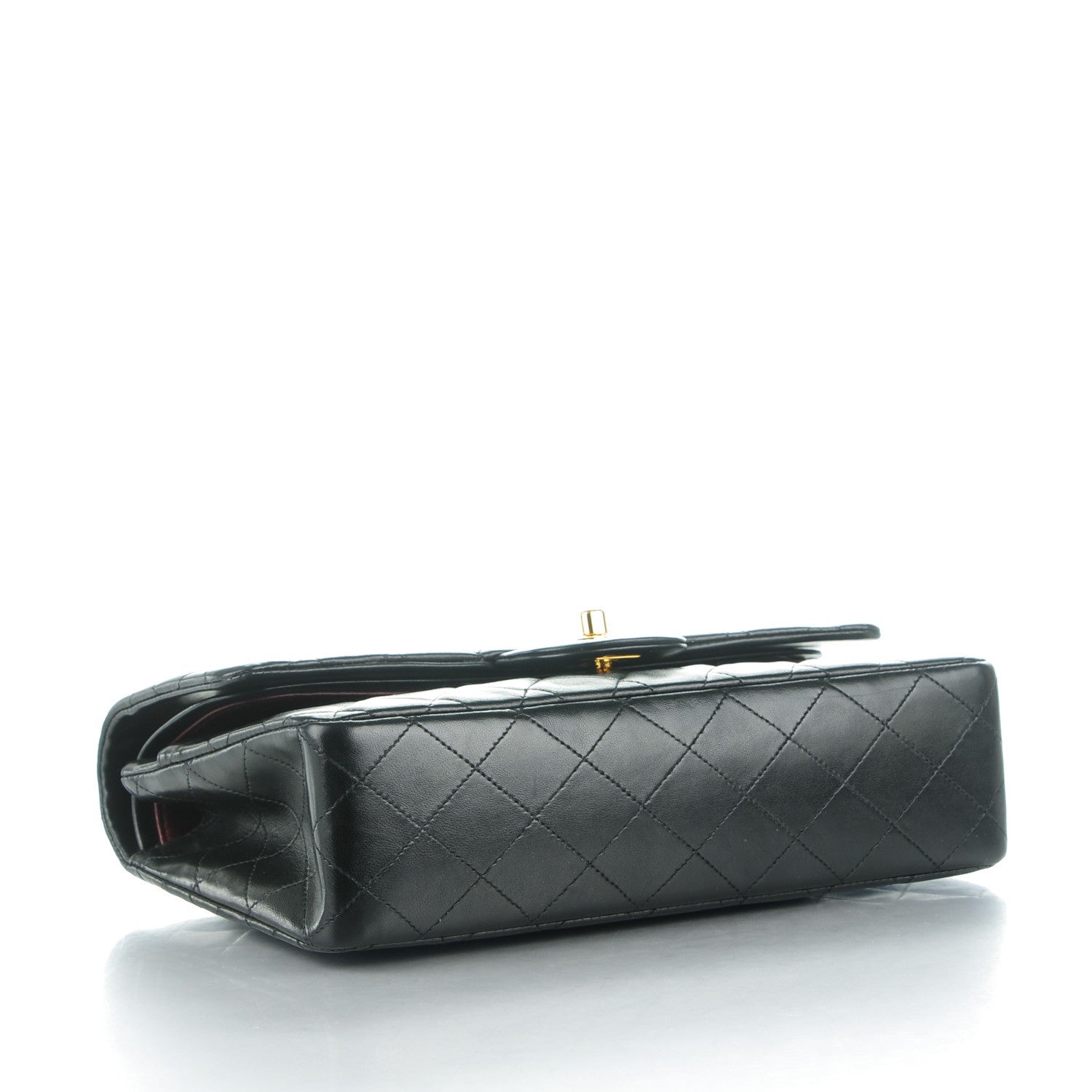 Chanel Lambskin Quilted Medium Double Flap Black 4 of 9