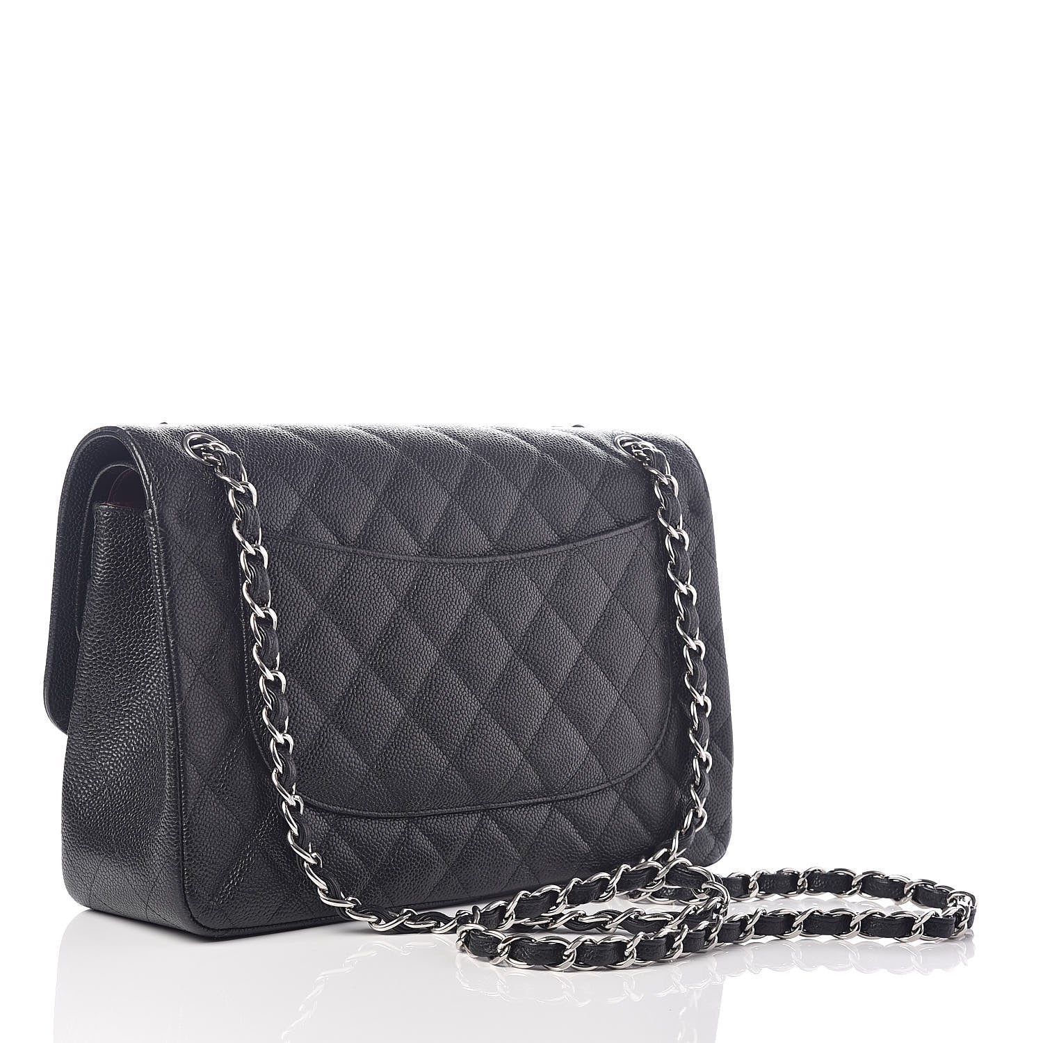 Chanel Caviar Quilted Jumbo Double Flap Black 3 of 9