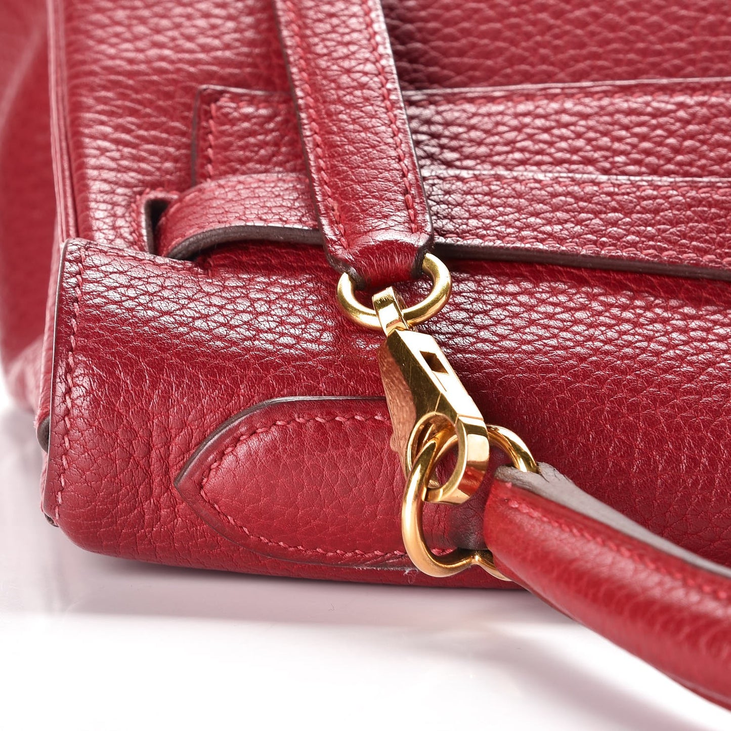 Taurillon Clemence Retourne Kelly 32 Rouge Garance