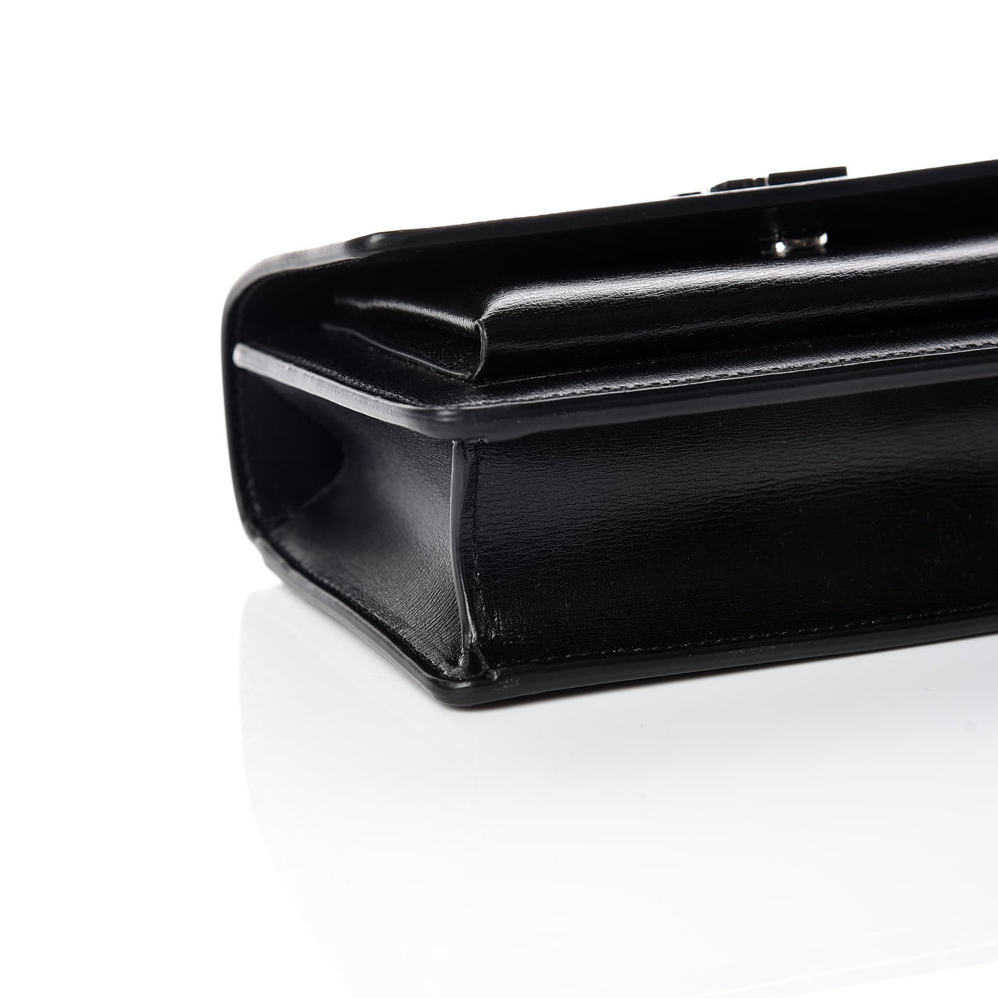 Calfskin Monogram Sunset Chain Wallet Black