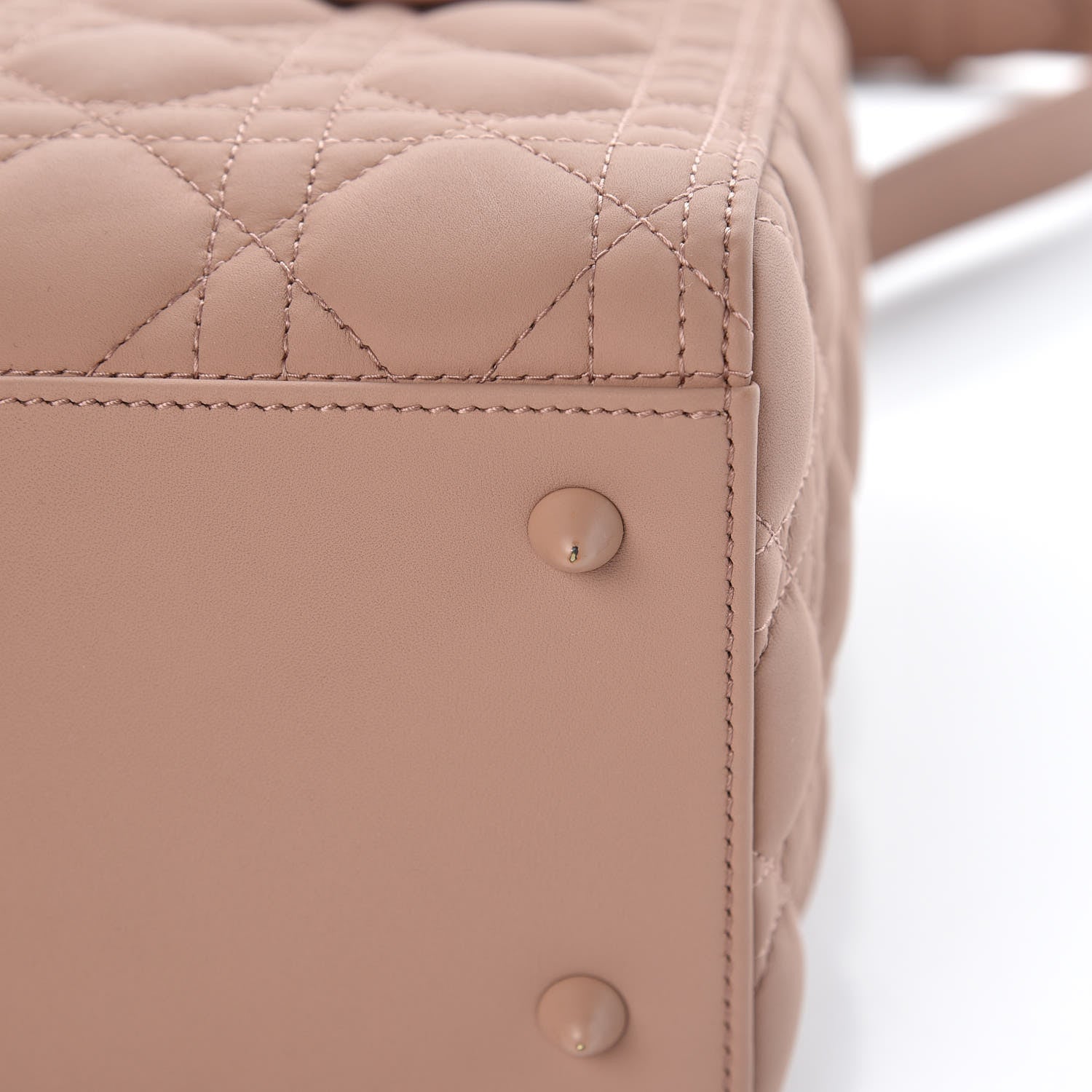 Christian Dior Ultra Matte Calfskin Cannage Medium Lady Dior Beige 6 of 13