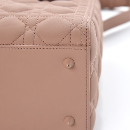 Christian Dior Ultra Matte Calfskin Cannage Medium Lady Dior Beige 6 of 13