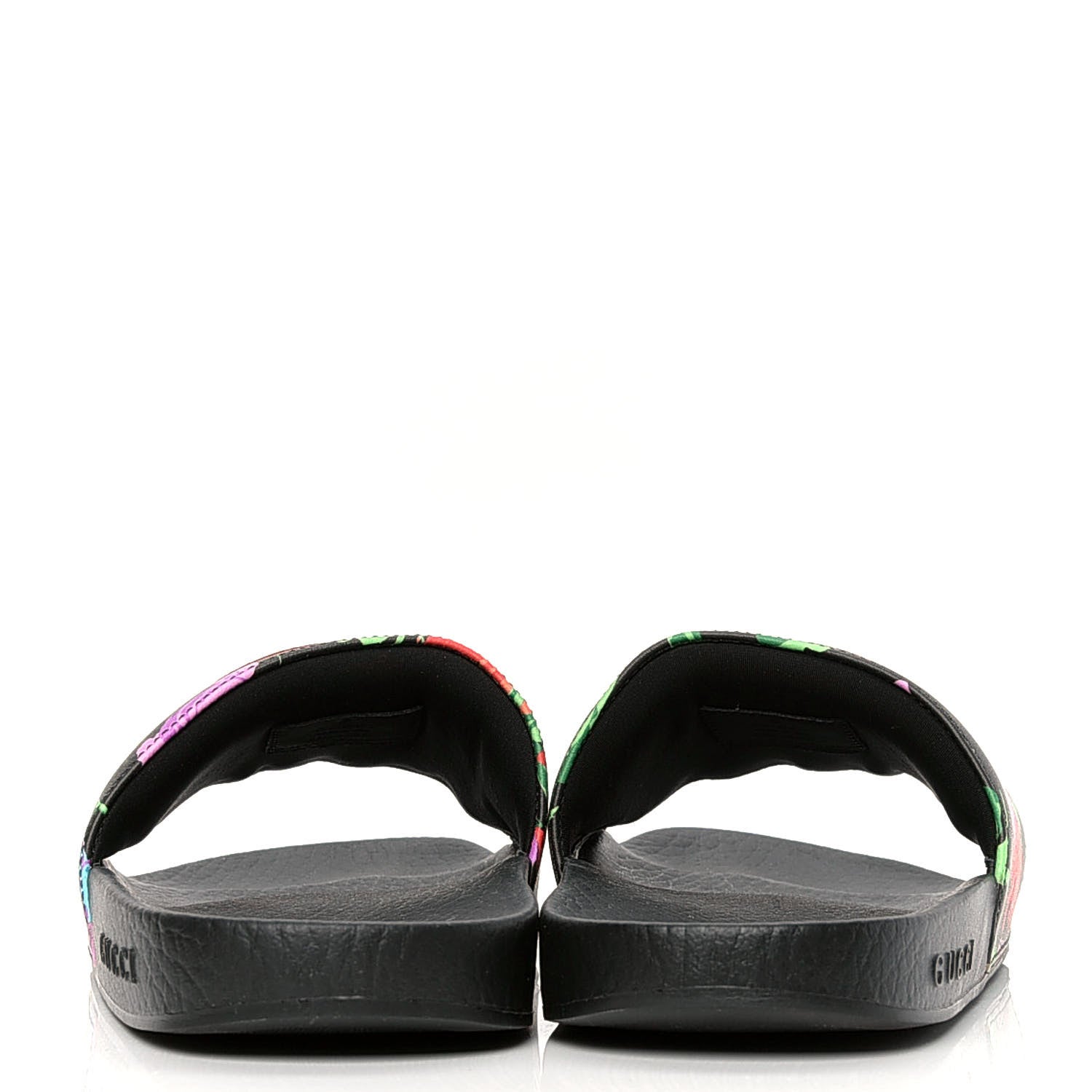 Gucci X KEN SCOTT Rubber Infinity Jenni Interlocking G Womens Pool Slide Sandals 35 Black Pink 5 of 10
