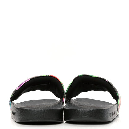 Gucci X KEN SCOTT Rubber Infinity Jenni Interlocking G Womens Pool Slide Sandals 35 Black Pink 5 of 10