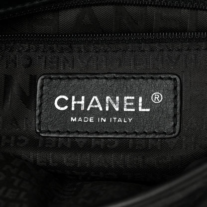 Chanel Distressed Lambskin Messenger Flap Bag Black 6 of 12