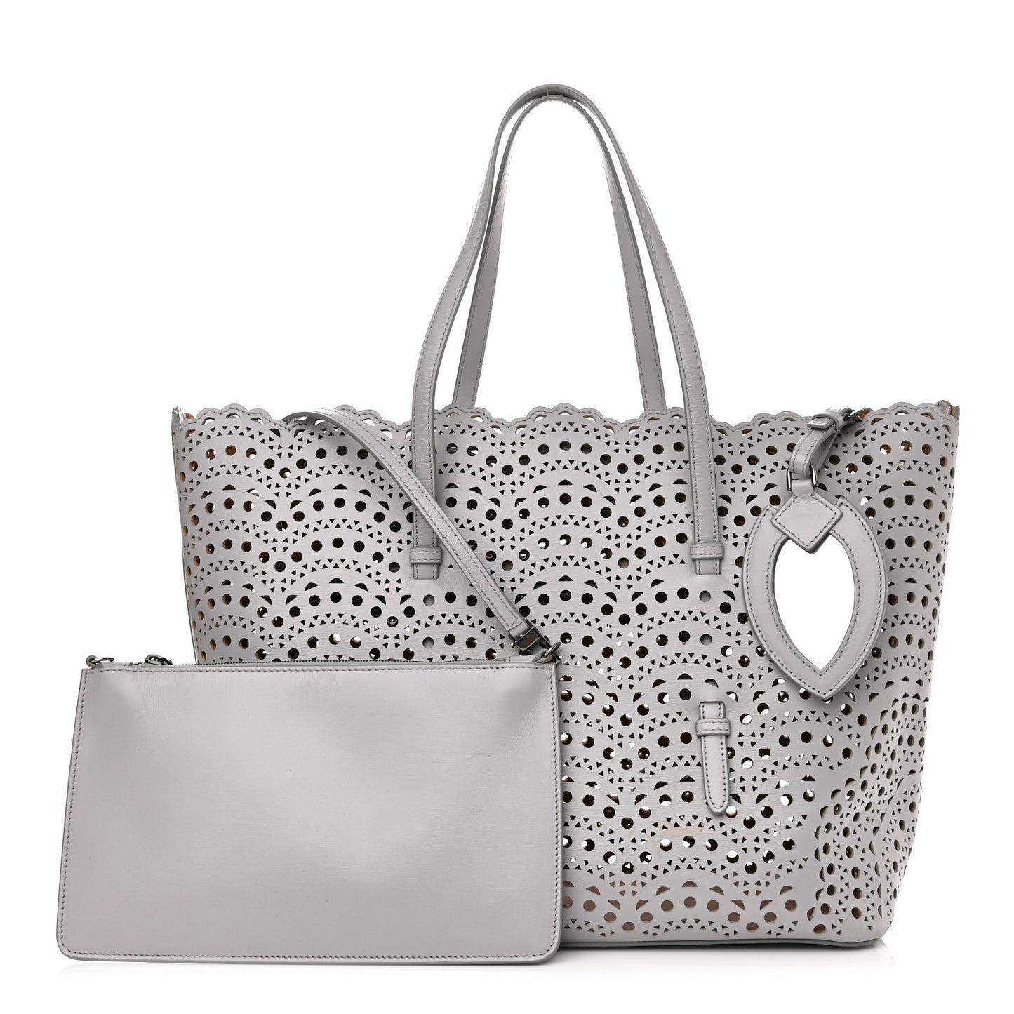 Lux Calfskin Vienne Wave Mina 32 Bag Perle