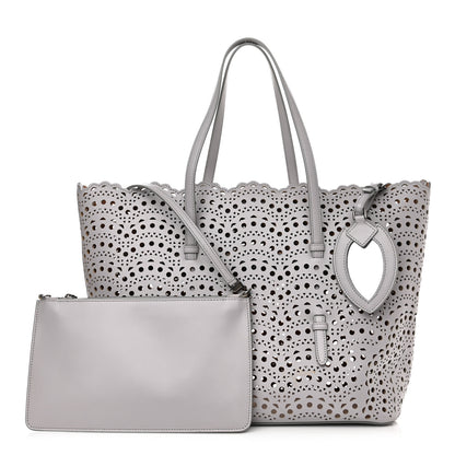 Alaia Lux Calfskin Vienne Wave Mina 32 Bag Perle 1 of 12