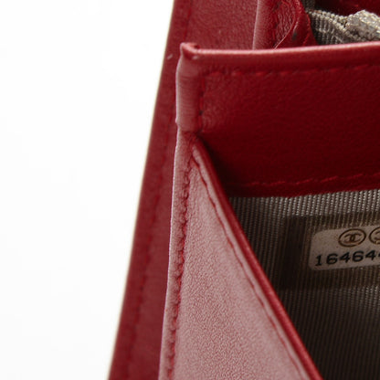 Chanel Caviar Timeless CC Yen Wallet Red 8 of 8