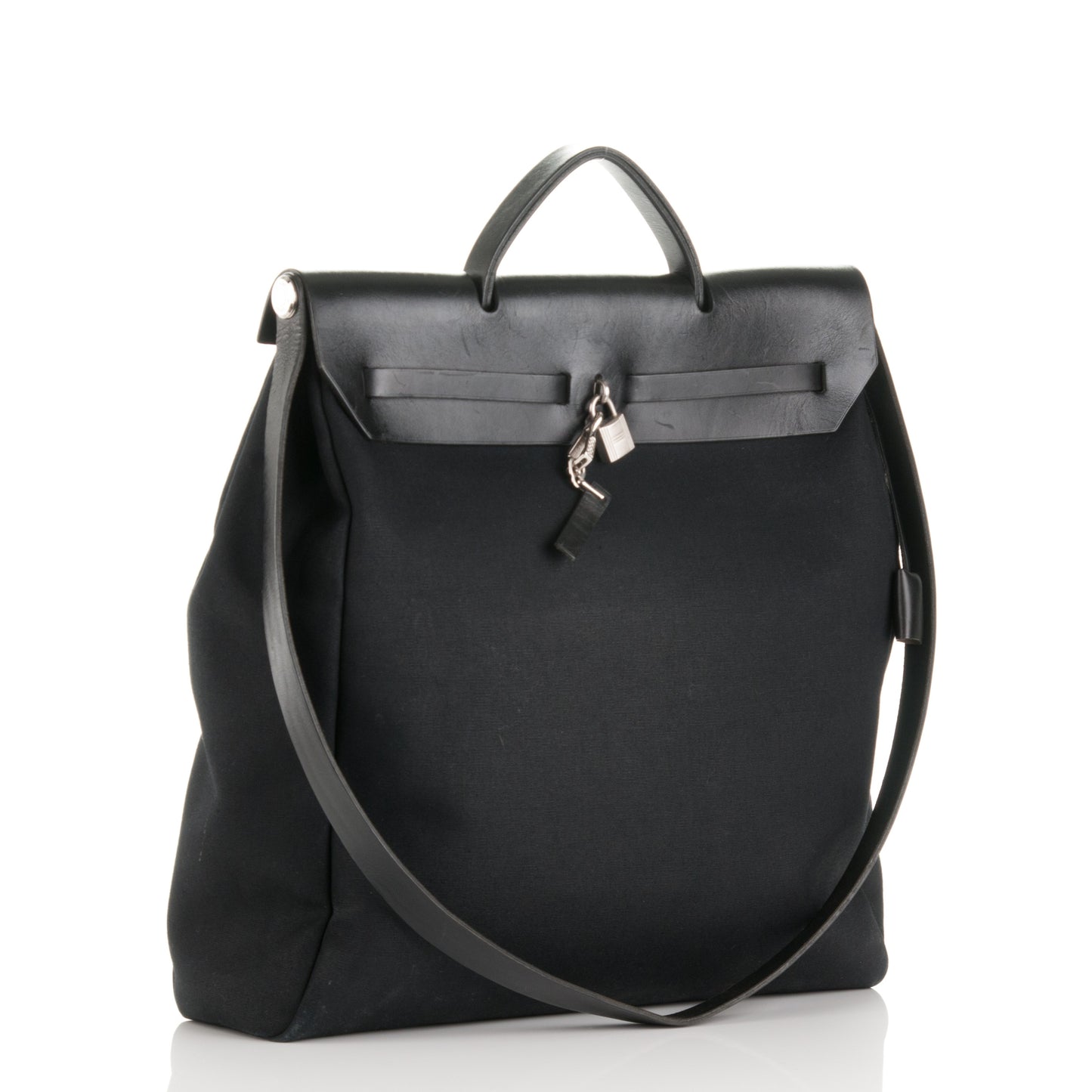 Toile Vache Calfskin Herbag 39 GM Black