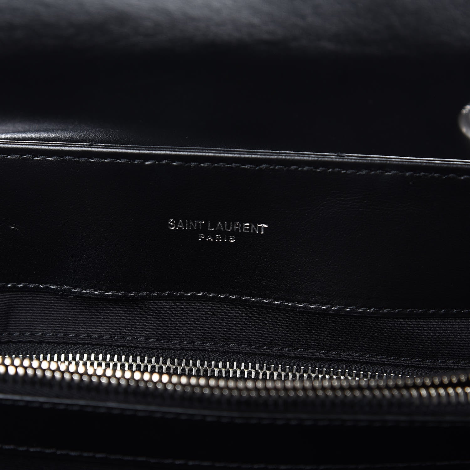 Saint Laurent Calfskin Y Quilted Monogram Medium Loulou Chain Satchel Black 7 of 12
