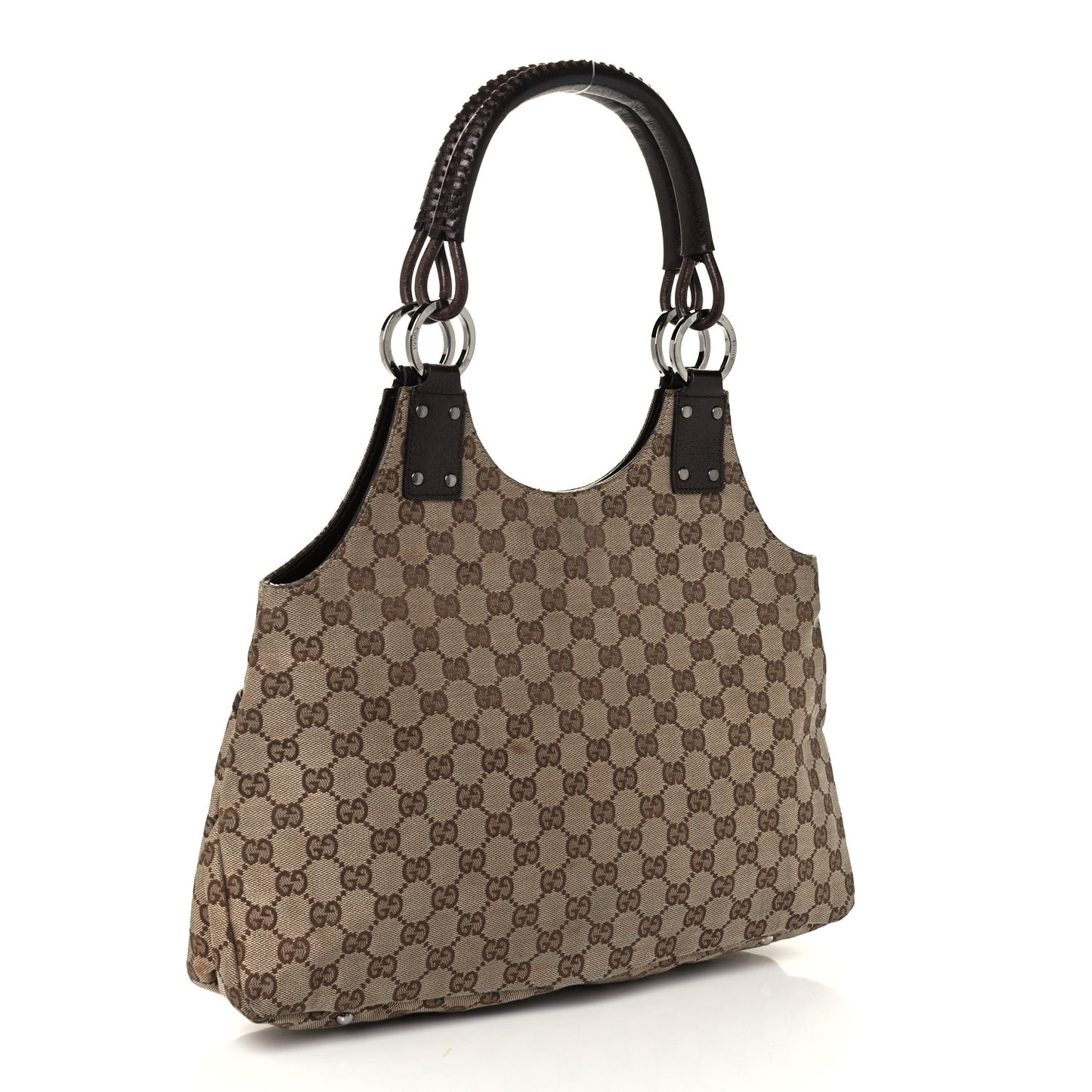 Monogram Canvas GG Shoulder Bag Brown