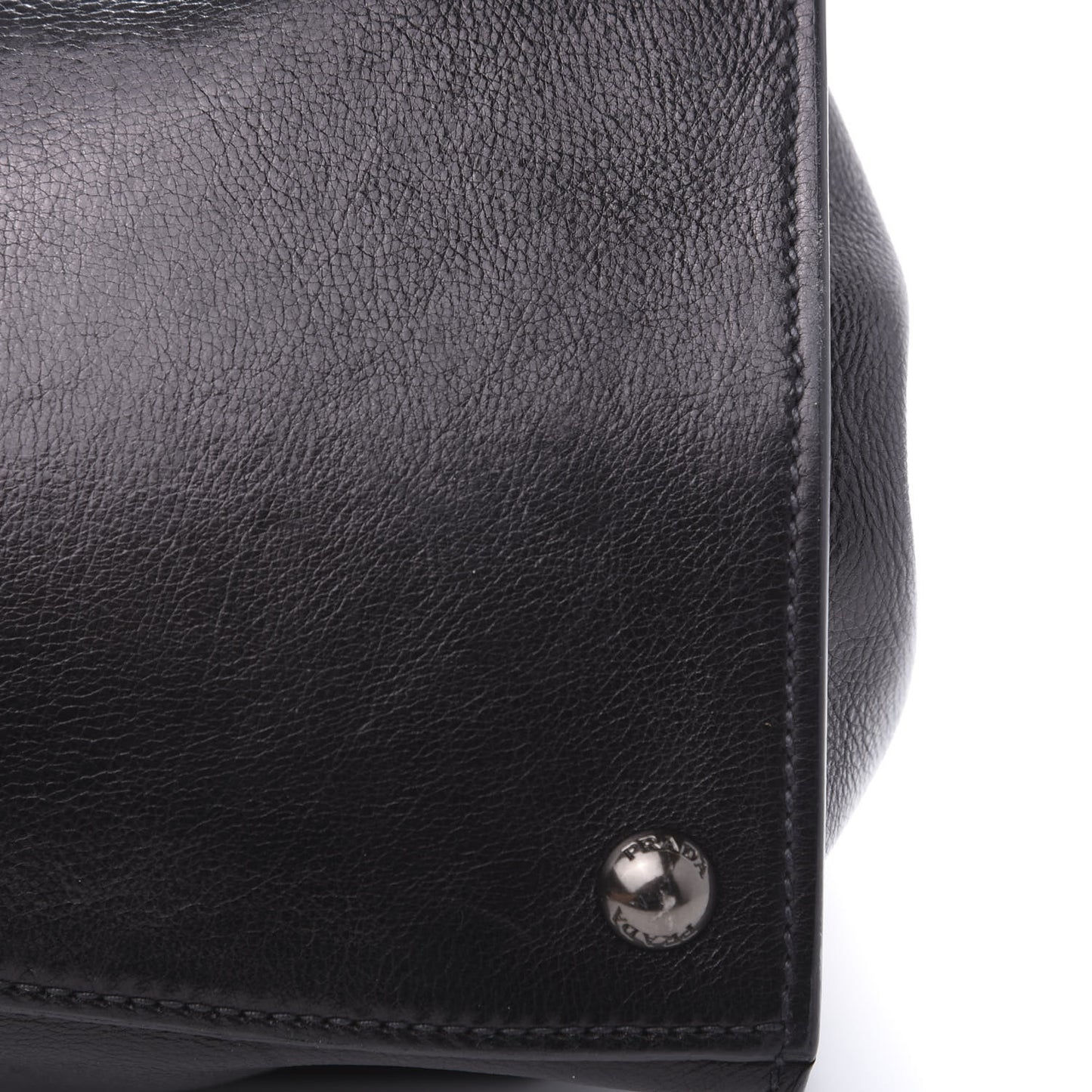 Glace Calfskin Tote Bag Baltico Black