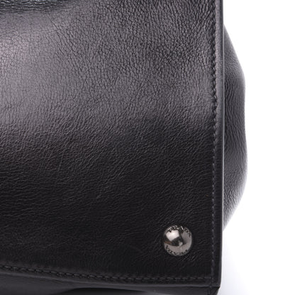 Prada Glace Calfskin Tote Bag Baltico Black 10 of 14