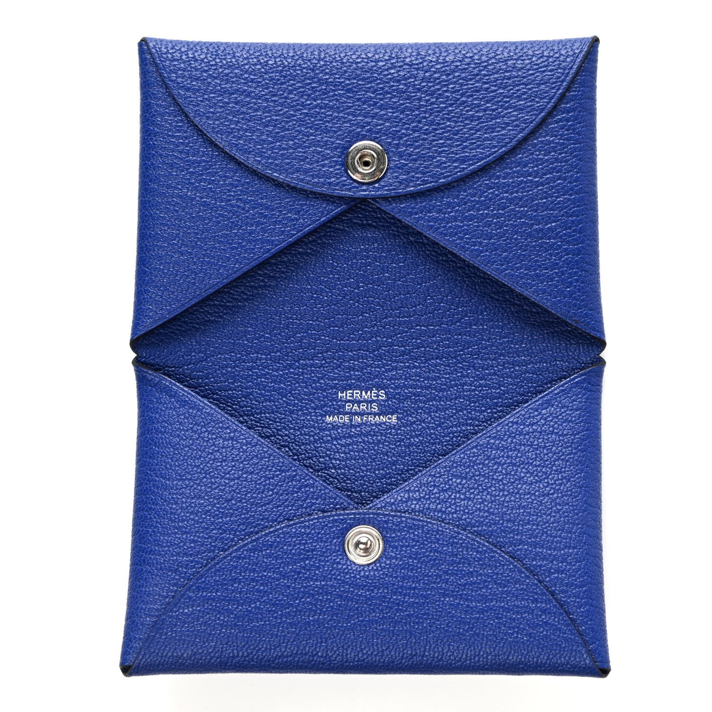Chevre Mysore Calvi Card Case Bleu Electrique