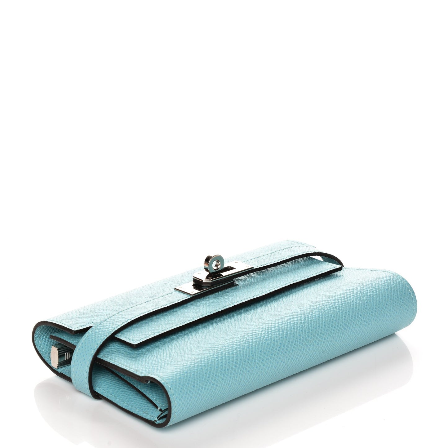 Epsom Medium Kelly Wallet Bleu Atoll