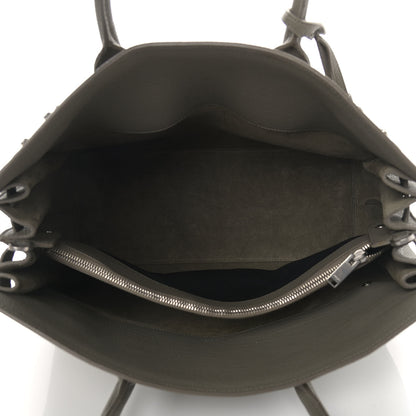 Saint Laurent Grained Calfskin Medium Supple Sac De Jour Kaki Militaire 4 of 13