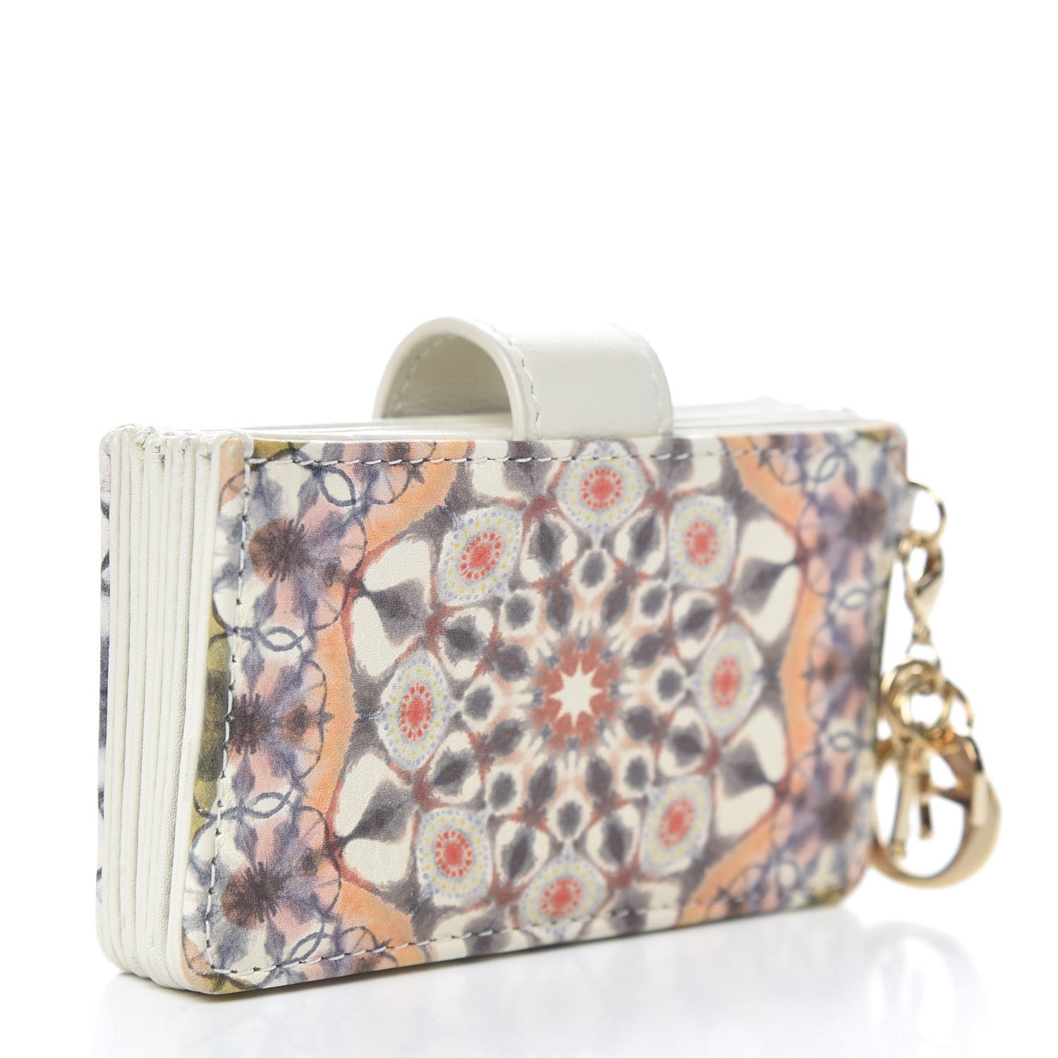 Christian Dior Calfskin Printed KaleiDiorscopic Lady Dior 5-Gusset Card Holder Multicolor 3 of 7