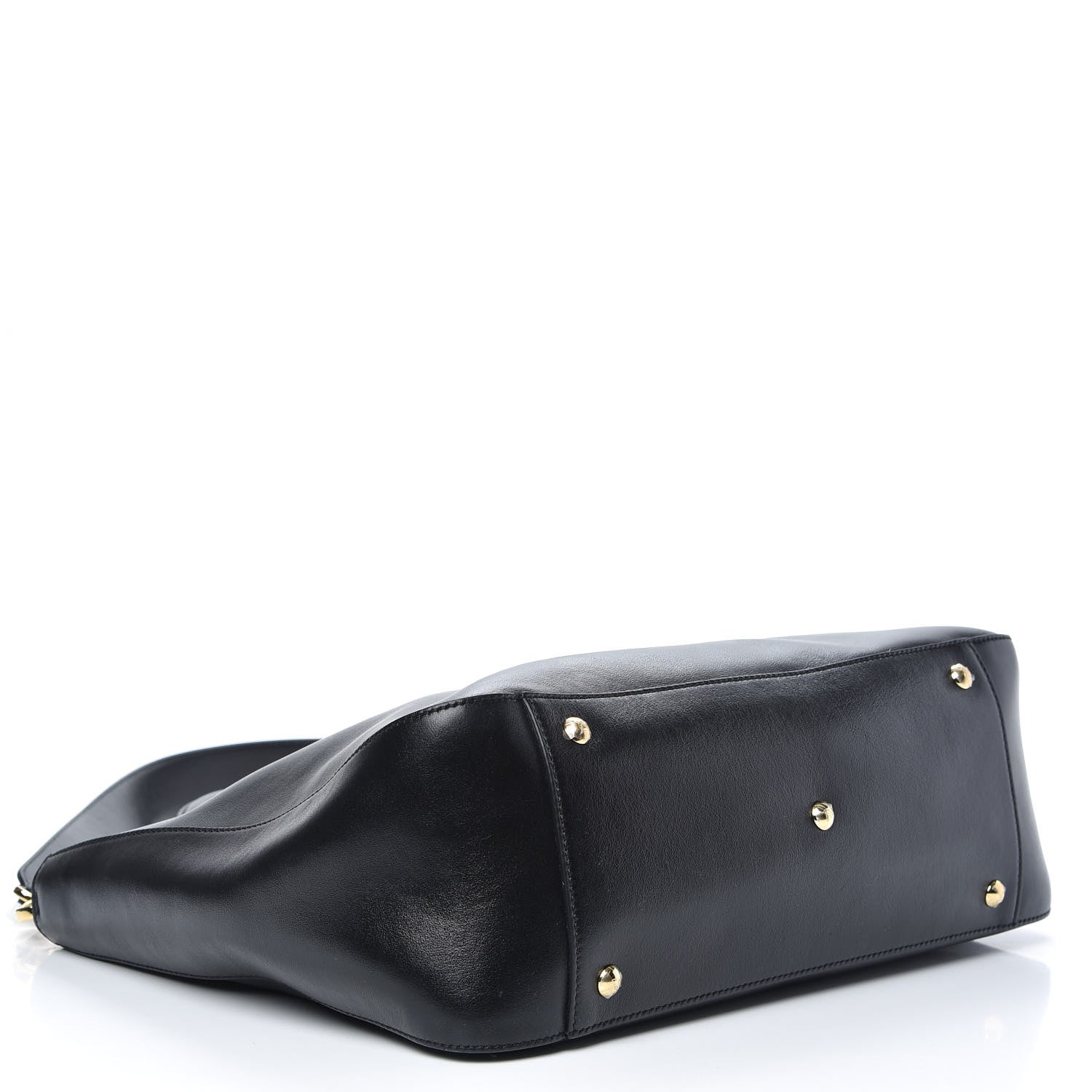 Fendi Vitello Glacier Medium FF Tote Black 4 of 10