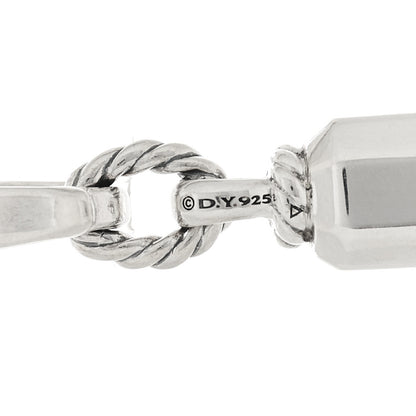 David Yurman Sterling Silver Diamond Lexington Barrel Pendant 3 of 5