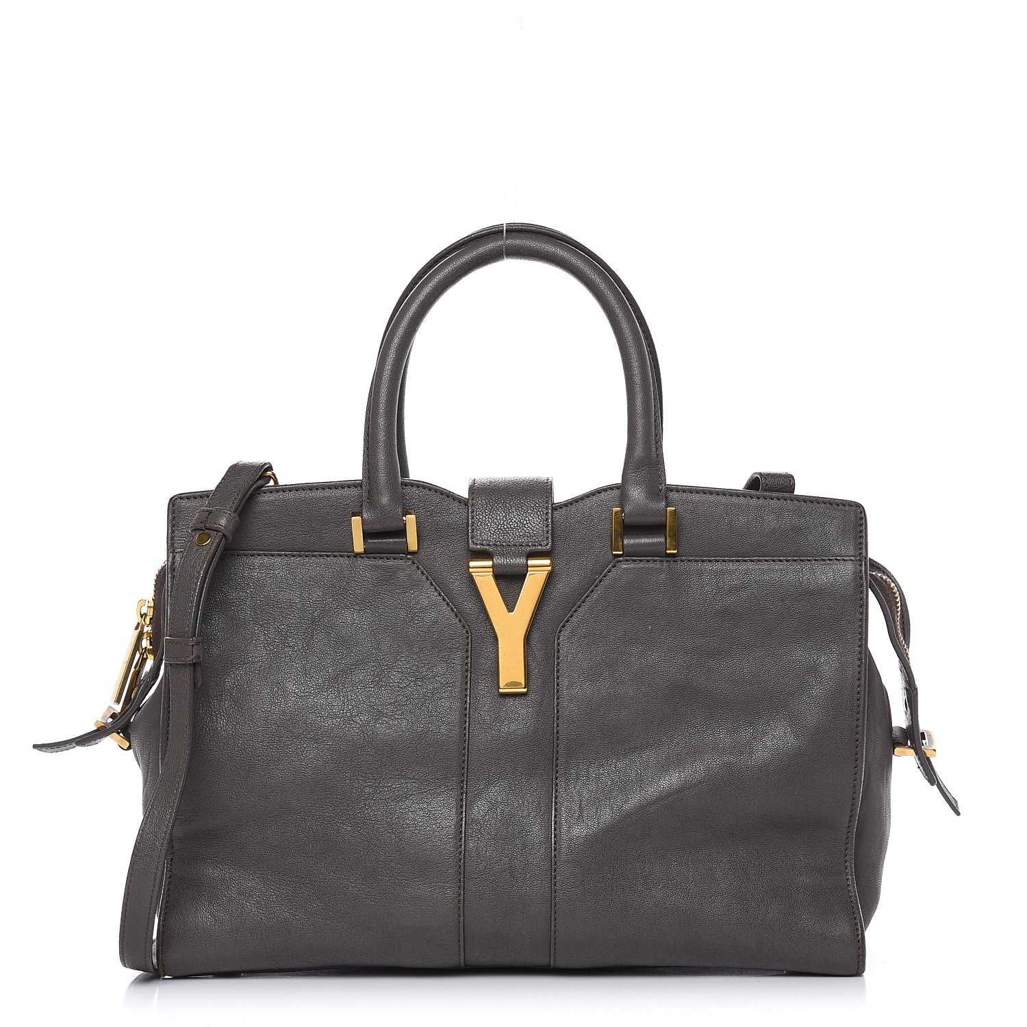 Saint Laurent Sheepskin Small Cabas ChYc Grey 1 of 18