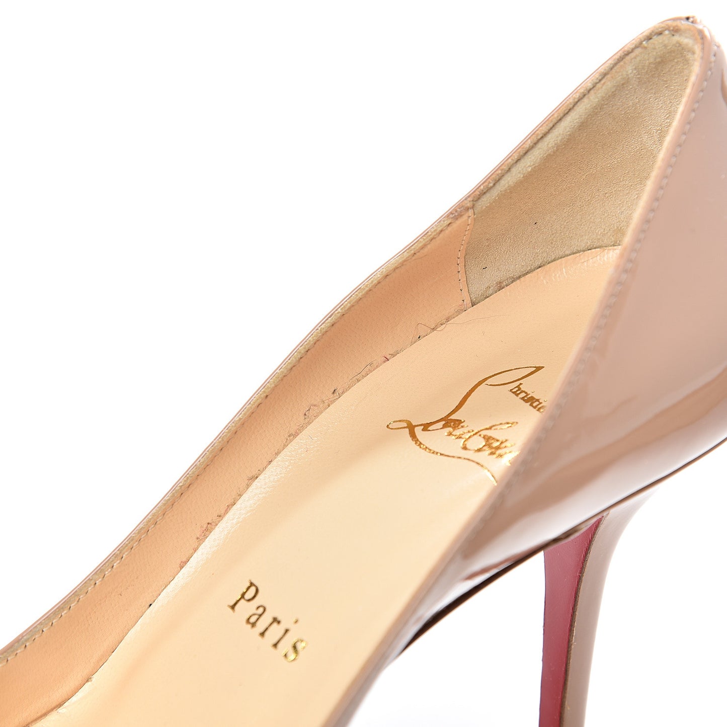 Patent Mater Claude 85 Platform Pumps 36.5 Nude