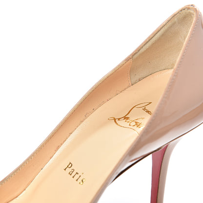 Christian Louboutin Patent Mater Claude 85 Platform Pumps 36.5 Nude 11 of 12