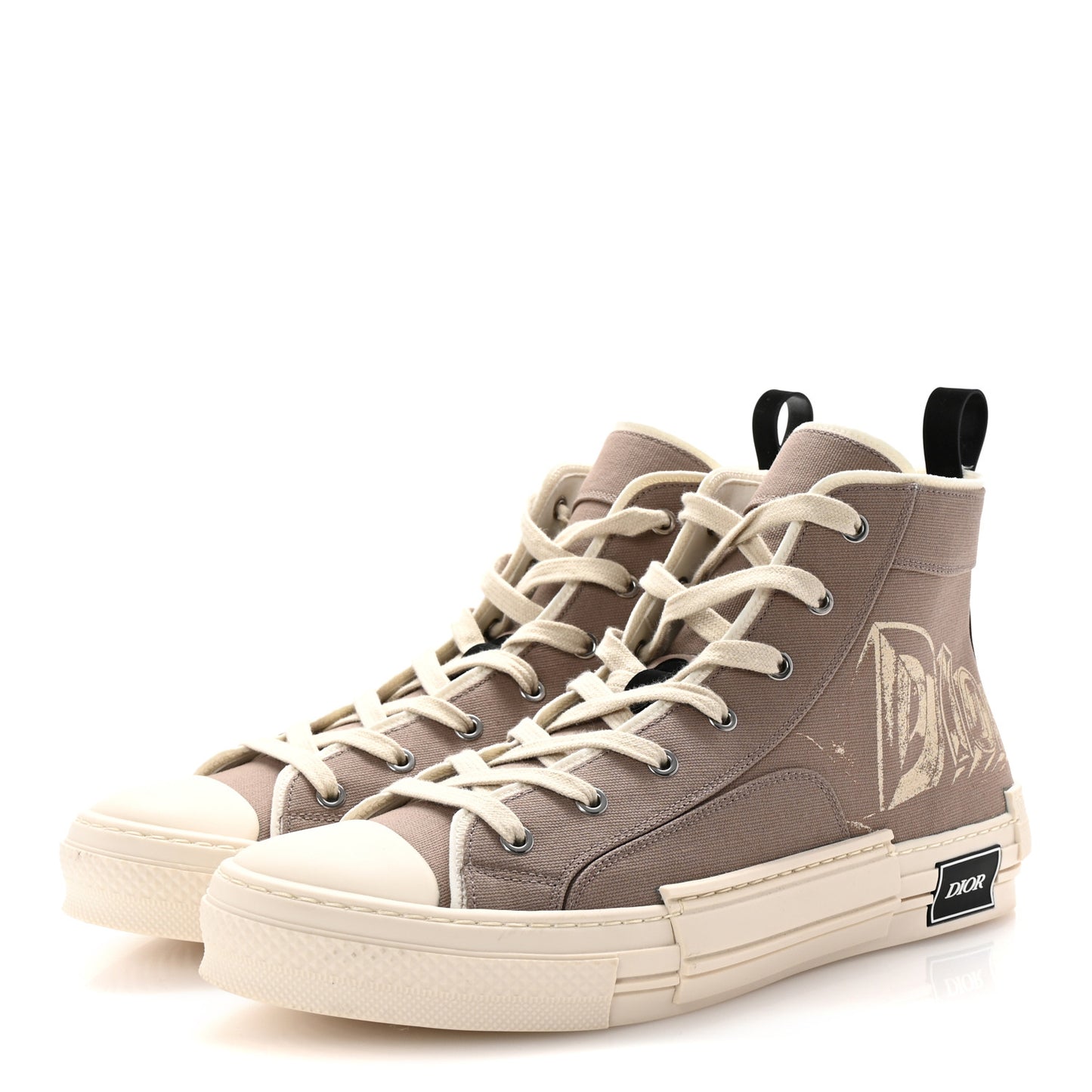 Canvas AsteroDior Mens B23 High Top Sneakers 45 Beige
