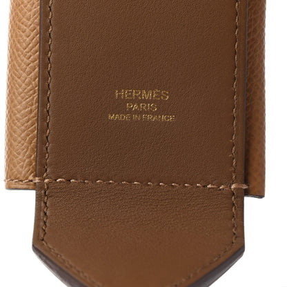 Hermes Swift Epsom Pocket Kelly Shoulder Strap Alezan Biscuit 4 of 5