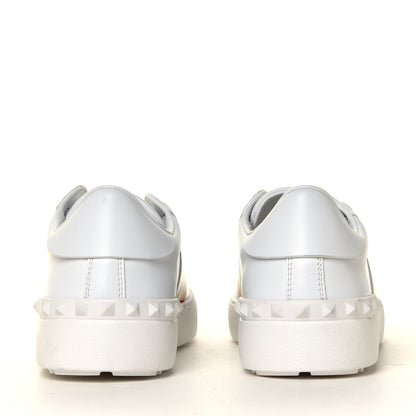 Valentino Garavani Calfskin Rainbow Printed Rockstud Open Sneakers 40 White Multicolor 10 of 16