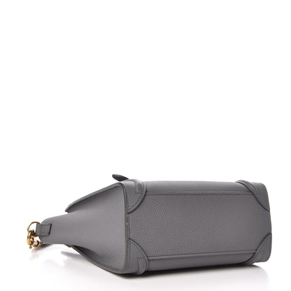 Celine Baby Drummed Calfskin Nano Luggage Kohl 4 of 10
