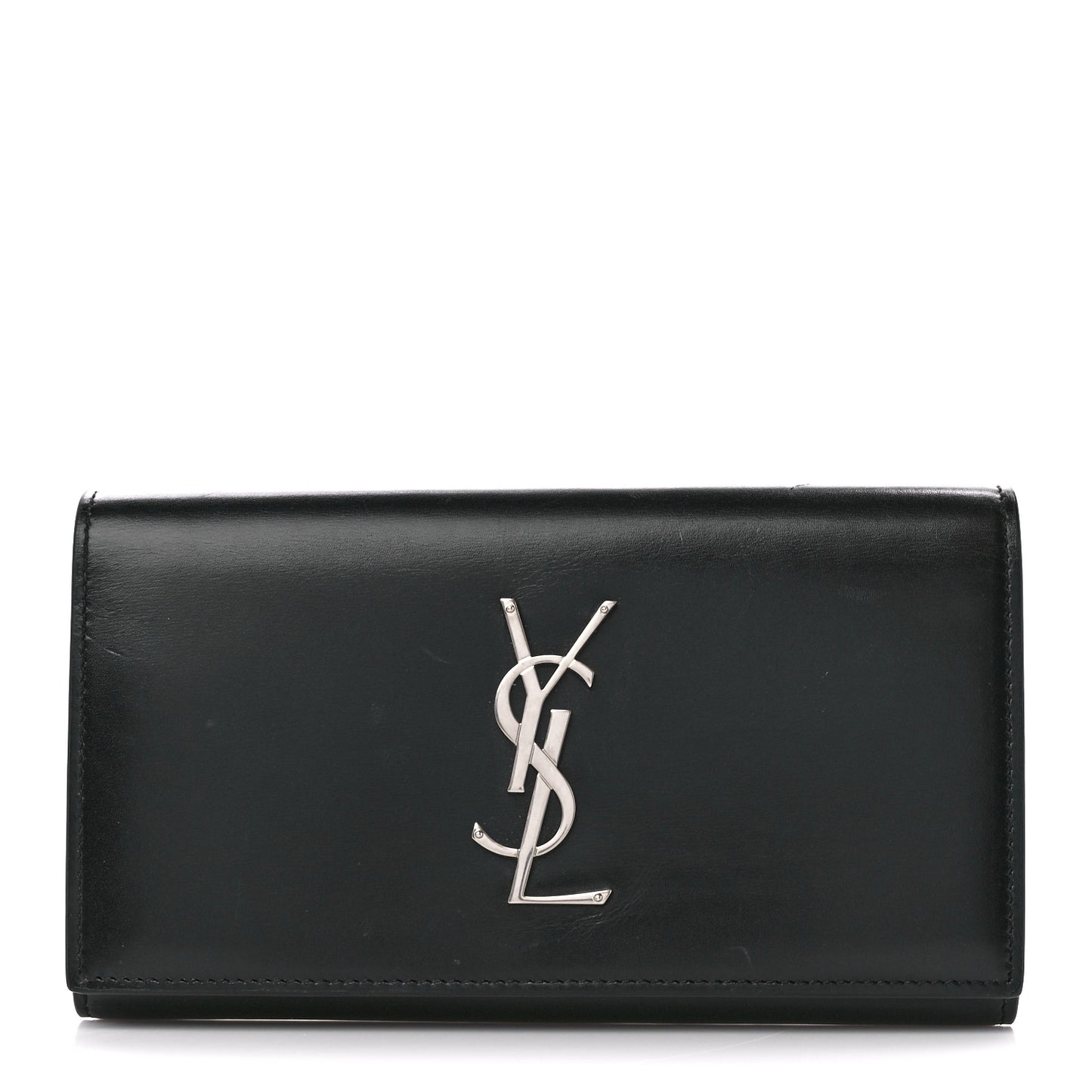 Smooth Calfskin Classic Monogram Cassandre Wallet Black