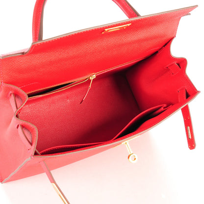 Hermes Epsom Kelly Sellier 28 Rouge Casaque 7 of 24