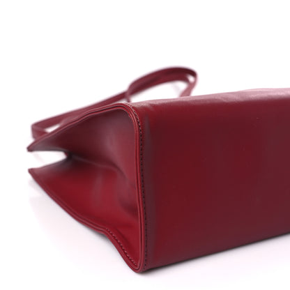 Telfar Vegan Leather Medium Shopping Bag Oxblood 8 of 9