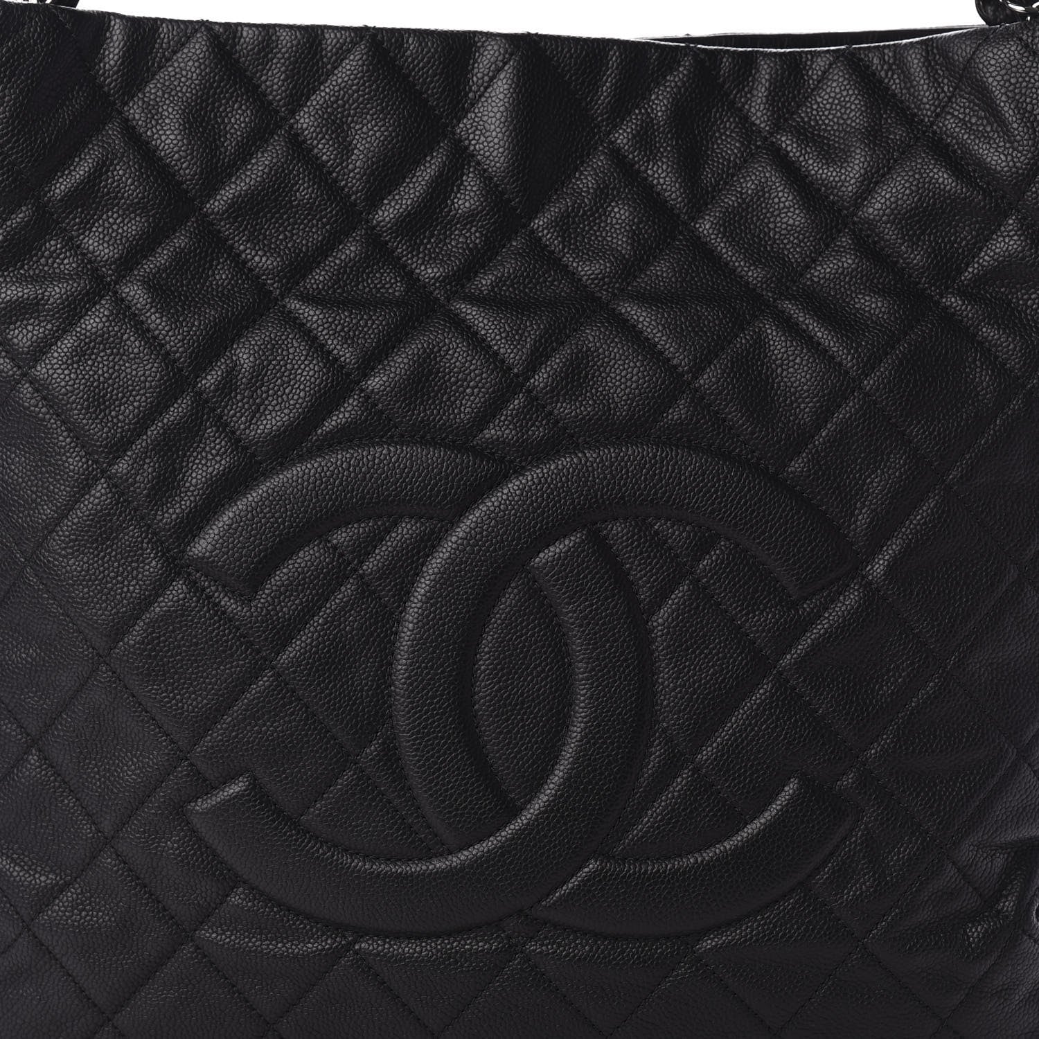 Chanel Caviar Quilted Expandable Zip Shoulder Bag Black 10 of 10
