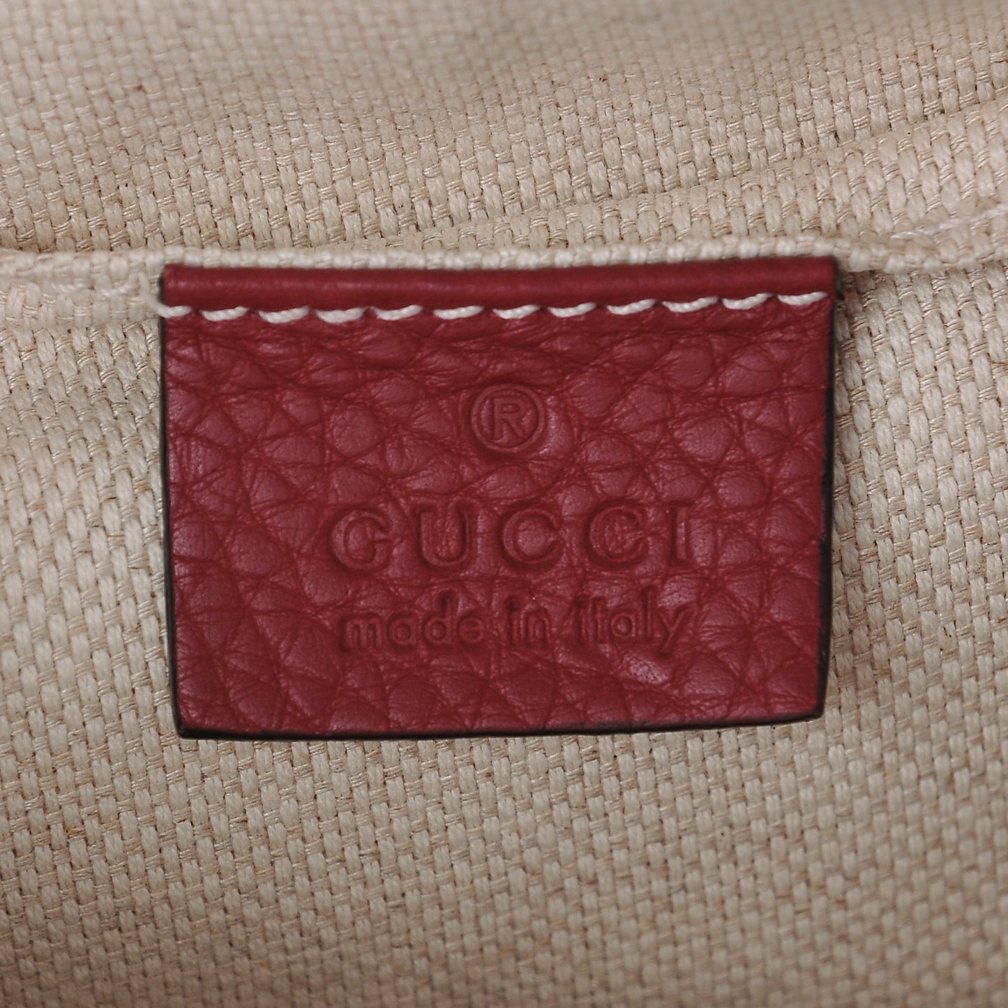Pebbled Calfskin Studded Small Soho Disco Bag Soft Burgundy
